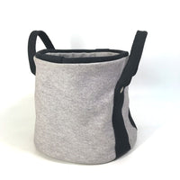 HERMES Handbag bag basket bucket Bichette Tower ash gray Women Used Authentic