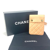 CHANEL Shoulder Bag Shoulder Shoulder neck pouch smartphone pouch Matelasse Pouch Quilting lambskin Pink Women Used Authentic