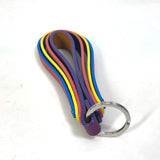 HERMES key ring petit ash petit h Bag charm Key ring leather multicolor Women Used Authentic