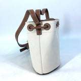 BURBERRY Tote Bag Bucket Crossbody 2WAY Shoulder Bag TB Bucket Canvas / leather 8070576 Ivory system Women Used Authentic