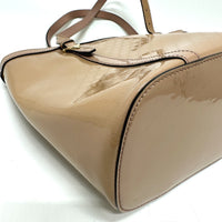 GUCCI Tote Bag Handbag Micro GG enamel 336776 beige Women Used Authentic