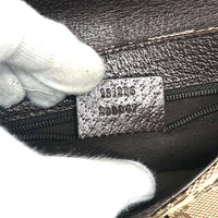 GUCCI Waist bag bag belt bag GG Body bag waist pouch GG canvas 131236 Beige x brown unisex(Unisex) Used Authentic