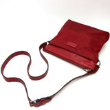 GUCCI Shoulder Bag Bag GG Nylon / leather 510342 Red Women Used Authentic