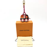 LOUIS VUITTON Bag charm key ring Monogram Bijou Sac Wild Puppet Monogram canvas M68454 Purple Women Used Authentic
