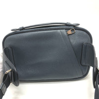 LOUIS VUITTON body bag Bum bag Taurillon Clemence Leather M94473 Navy mens Used Authentic