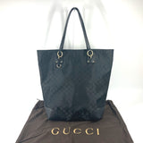 GUCCI Tote Bag shoulder bag GG Nylon / leather 353702 black Women Used Authentic