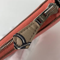 HERMES Long Wallet Purse Long wallet Zip Around Azap Long Silk in Epsom Pink Women Used Authentic