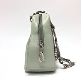 CHANEL Shoulder Bag Mademoiselle Chain CC COCO Mark leather green Women Used Authentic