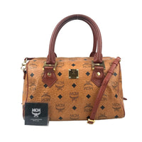 MCM Leder Handtasche Frauen (Unisex) verwendet 1081-3OR95 100% authentisch