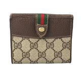 Gucci Leder Old Gucci Shelly Line 909 ・ 03 ・ 106 BIFOLD Wallet verwendet 1119-4e 100% authentisch *l