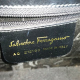 Salvatore Ferragamo Handbag Bag 2WAY handbag Gancini Shoulder Bag leather AQ-212193 black Women Used Authentic