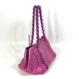 CHANEL Shoulder Bag bag shoulder chain COCO Mark CC Big Coco leather pink Women Used Authentic