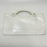 CHANEL Handbag CC COCO Mark leather White system Women Used Authentic