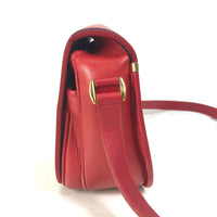 GUCCI Shoulder Bag Pochette bag Crossbody Old Gucci Interlocking G leather 007.261.0107 Red mens Used Authentic