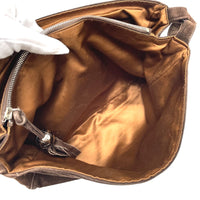 CHANEL Shoulder Bag bag one belt messenger bag CC COCO Mark Trip Luco co suede Brown Women Used Authentic