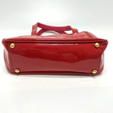 CHANEL Tote Bag Handbag Triple COCO Mark logo enamel Red Women Used Authentic