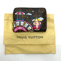LOUIS VUITTON Coin case monogram holiday Zippy coin purse Monogram canvas M69745 Brown Women Used Authentic