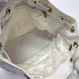 CHANEL Tote Bag Bag Handbag Semi-Shoulder Bag CC COCO Mark purse Caviar skin white Women Used Authentic