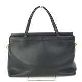 GUCCI Handbag Bag Tote Bag Interlocking G leather 630595 black Women Used Authentic