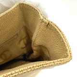 CHANEL Tote Bag Bag COCO Mark CC Caviar skin beige Women Used Authentic