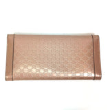 GUCCI Trifold wallet Long Wallet Purse GG enamel 294977 pink Women Used Authentic