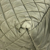 CHANEL Tote Bag Medium Tote Shoulder Bag Check quilted shawl Cococoon Nylon A48611 khaki Women Used Authentic