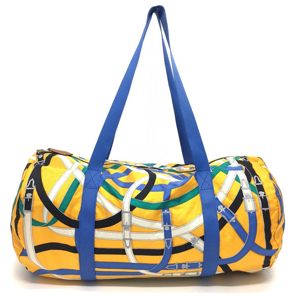 HERMES Tote Bag bag eco bag Air silk Kavalcadur 100% silk multicolor Women Used Authentic