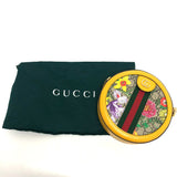 GUCCI Shoulder Bag shoulder bag GG flora webbing GG Supreme Canvas 550618 yellow Women Used Authentic