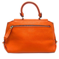 Salvatore Ferragamo Handbag Bag 2WAY Gancini Sofia leather A896 Orange Women Used Authentic