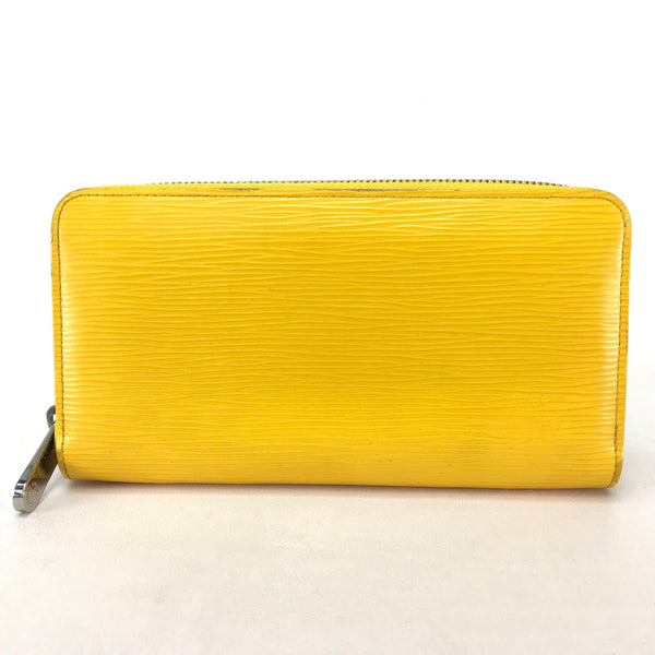 LOUIS VUITTON Long Wallet Purse Zip Around long wallet Epi Zippy wallet Epi Leather yellow Women Used Authentic