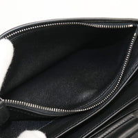 BOTTEGAVENETA 586906 Chain wallet INTRECCIATO leather Women Black