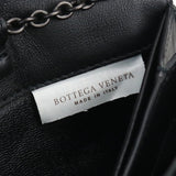 BOTTEGAVENETA 586906 Chain wallet INTRECCIATO leather Women Black