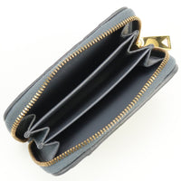 BOTTEGAVENETA Coin purse with zipper INTRECCIATO Coin Pocket lambskin gray Women