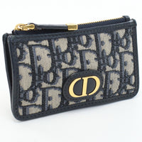 Christian Dior zip key holder 30 Montaigne Coin Pocket with key ring Jacquard
