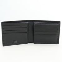 Christian Dior 2ESBC027CDI H00N Wallet with coin case CD Icon Folded wallet compact wallet Calfskin/Grained calfskin black mens