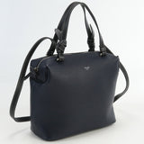 CELINE Soft Cube 2WAY Shoulder Diagonal Shoulder Bag handbag leather Women navy