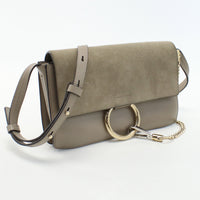 Chloe Faye Shoulder Bag Diagonal shoulder bag leather Women color beige