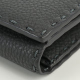 FENDI 8M0308 SFR Celeria Peekaboo Bifold Long Wallet leather color gray Women