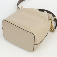 FENDI 8BT309 Montresor small Handbag Shoulder Bag Cross body Beige leather Women