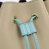 FENDI 8BT309 Montresor small Handbag Shoulder Bag Cross body Beige leather Women
