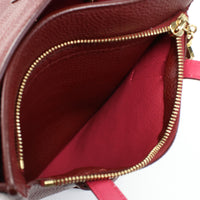 FERRAGAMO 21F478 AmyTote Bag Gancini Handbag Shoulder bag 2way leather Women color red