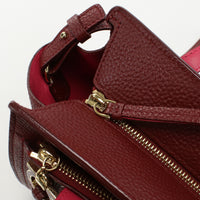 FERRAGAMO 21F478 AmyTote Bag Gancini Handbag Shoulder bag 2way leather Women color red