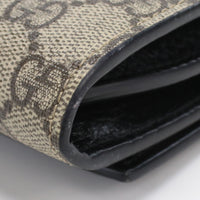 GUCCI 598587 17WAG 1283 Medium wallet GG Marmont Bifold PVC unisex color Black