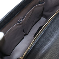GUCCI 387611 Bamboo Chain Shoulder Shoulder Bag leather Women color black