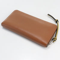LOEWE 103.54.T12 Ziparound wallet Purse Long Waller Calfskin leather Women Brown