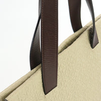 LOEWE Repeat Anagram Tote Bag Shoulder bag 2way leather Women Color beige