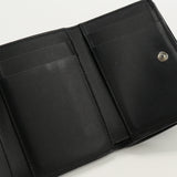 LOEWE C660TR2X02 Trifold wallet Three-fold wallet with coin purse Grain Calfskin Leather unisex color black