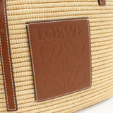 LOEWE A223099X02 square basket bag Straw Bag tote bag Raffia Women beige brown