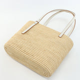 LOEWE A223099X08 square basket bag Straw Bag tote bag Raffia Women White beige