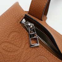 LOEWE C500P02X02 Vertical T-pocket Diagonal shoulder bag leather brown unisex